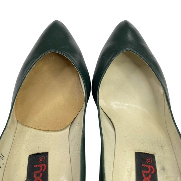 Vintage Proxy Green Leather Heels Size 7M - Picture 7 of 9
